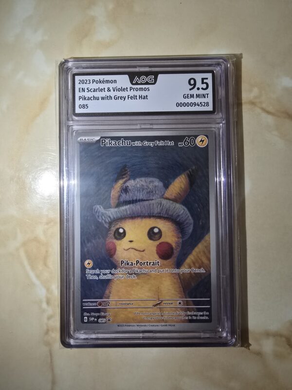 Pikachu SVP085 – Grey Felt Hat “Van Gogh” Promo - Image 2