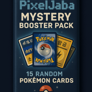 PixelJaba Mystery Booster Pack – 15 Random Pokémon Cards