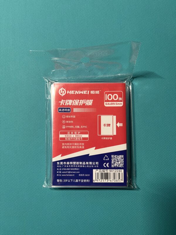 Henwei Clear Card Sleeves – 100 pcs